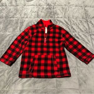 Arizona Jean Company - Fleece Quarter Zip - Red & Black - Sz: 2T